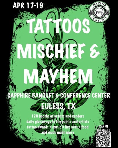 Tattoos Mischief & Mayhem Euless 17 April 2026