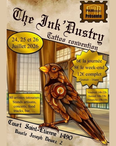 The Ink'Dustry Tattoo Convention Court-Saint-Etienne 24 July 2026