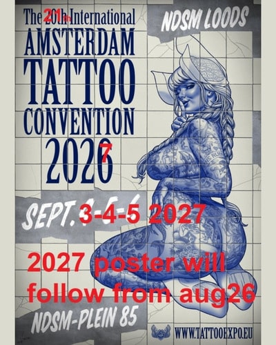 Amsterdam Tattoo Convention #21 3 September 2027