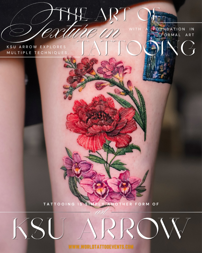 Ksu Arrow • The Art of Texture in Tattooing 10 March 2026