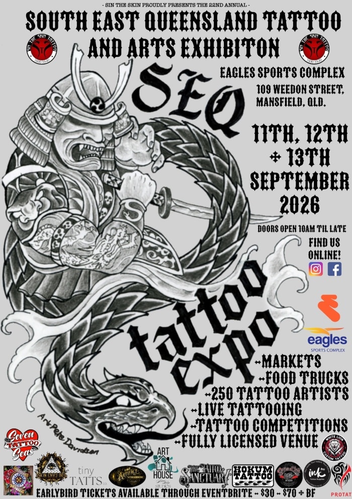 South East Queensland Tattoo and Arts Exhibition #22 11 September 2026