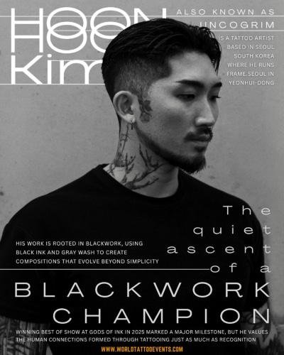 Hoon Kim • The Quiet Ascent of a Blackwork Champion 24 March 2026