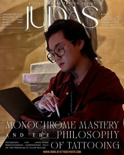 Judas • Monochrome Mastery and the Philosophy of Tattooing