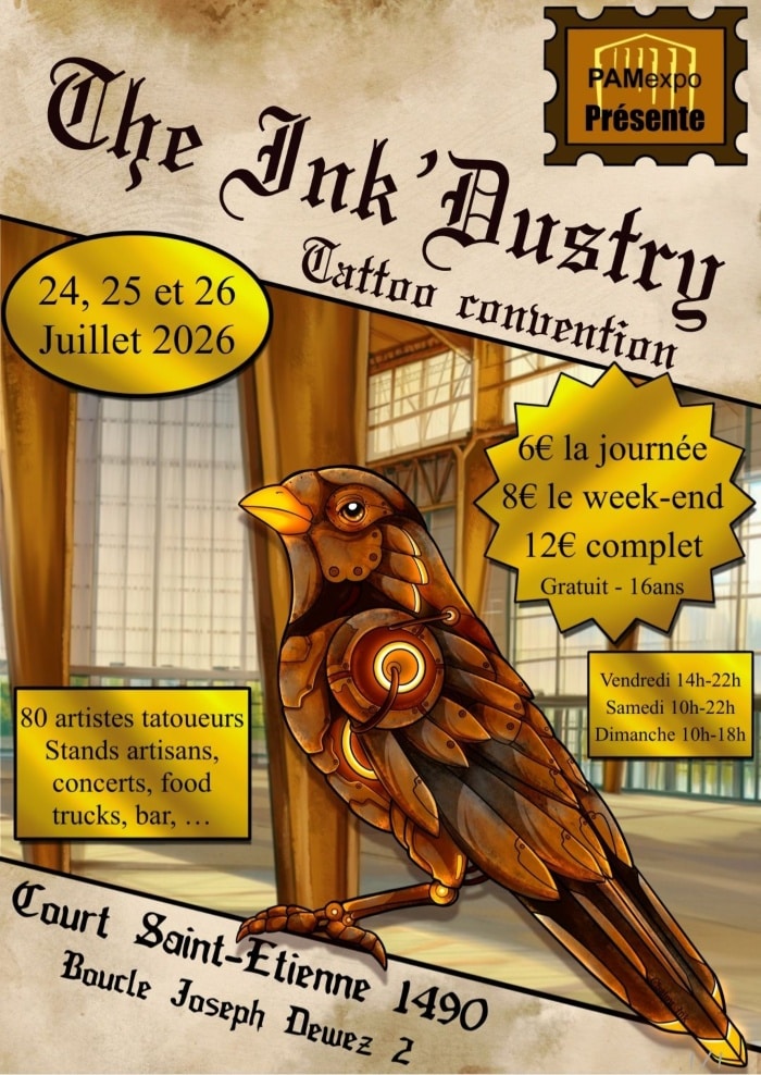 The Ink'Dustry Tattoo Convention Court-Saint-Etienne 24 July 2026