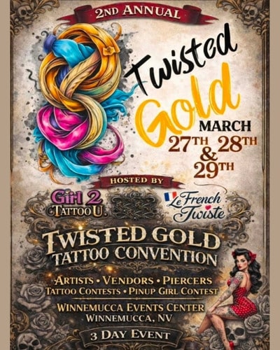 Twisted Gold Tattoo Convention #2 27 March 2026