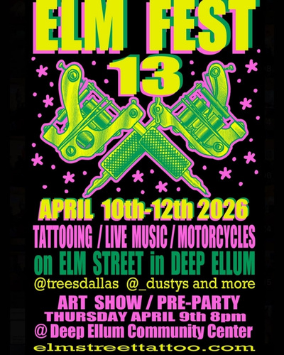 Elm Street Music & Tattoo Festival (2026) 10 April 2026