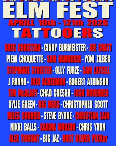 Elm Street Music & Tattoo Festival 9 April 2026