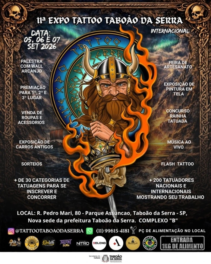 Expo Tattoo Taboão da Serra #11 (2026) 5 September 2026