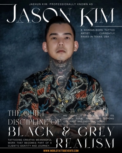 Jason Kim • The Quiet Discipline of Black & Grey Realism 26 April 2026