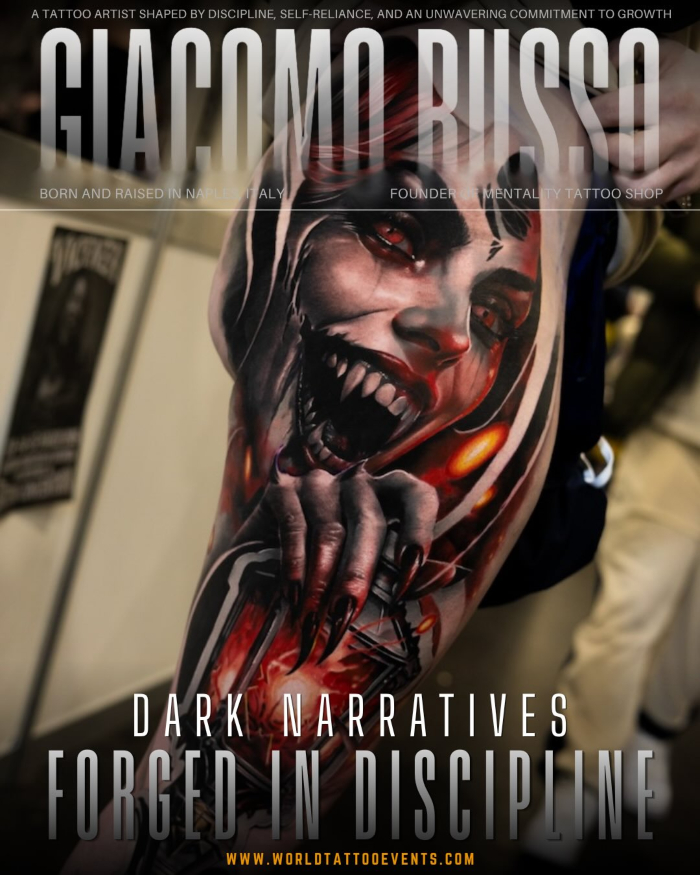 Giacomo Russo • Dark Narratives Forged in Discipline 10 April 2026