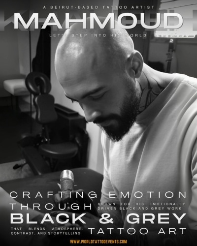 Mahmoud Khalifeh • Crafting Emotion Through Black & Grey Tattoo Art 18 April 2026