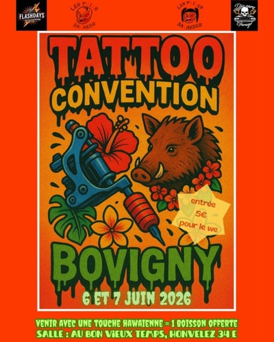 Bovigny Tattoo Convention (2026) 6 June 2026