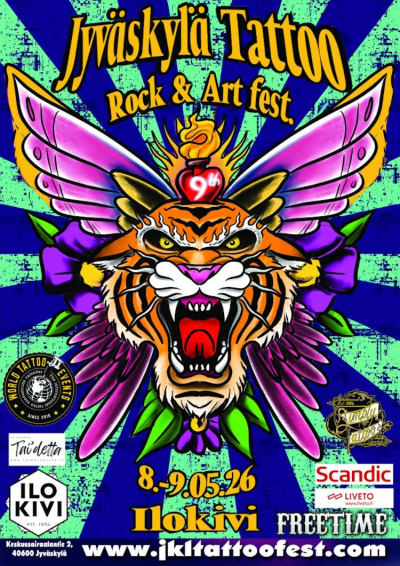 Jyväskylä Tattoo Rock & Art Festival #9 8 May 2026