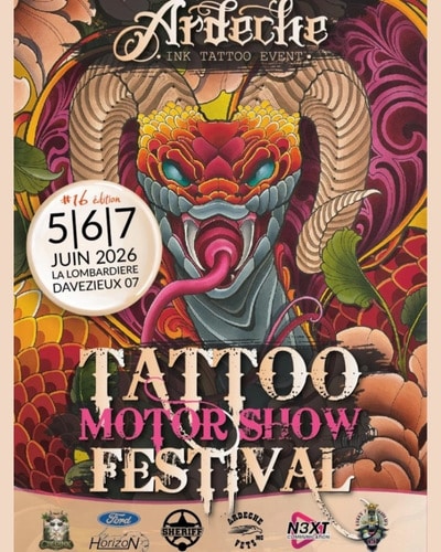 Ardeche Tattoo Motor Show #16 (2026) 5 June 2026
