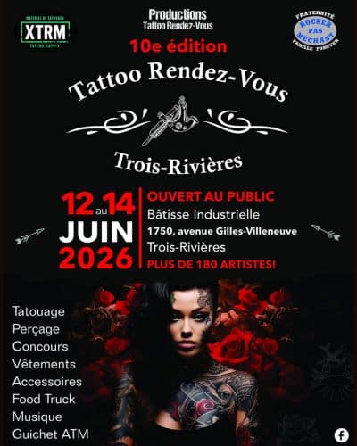 Tattoo Rendez Vous Trois Rivières 2026 12 June 2026
