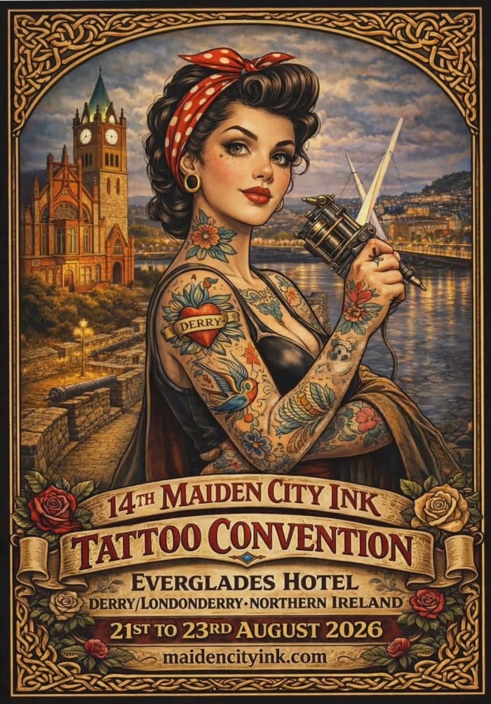 Maiden City Ink Tattoo Convention (2026) 21 August 2026