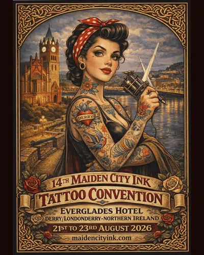 Maiden City Ink Tattoo Convention (2026) 21 August 2026