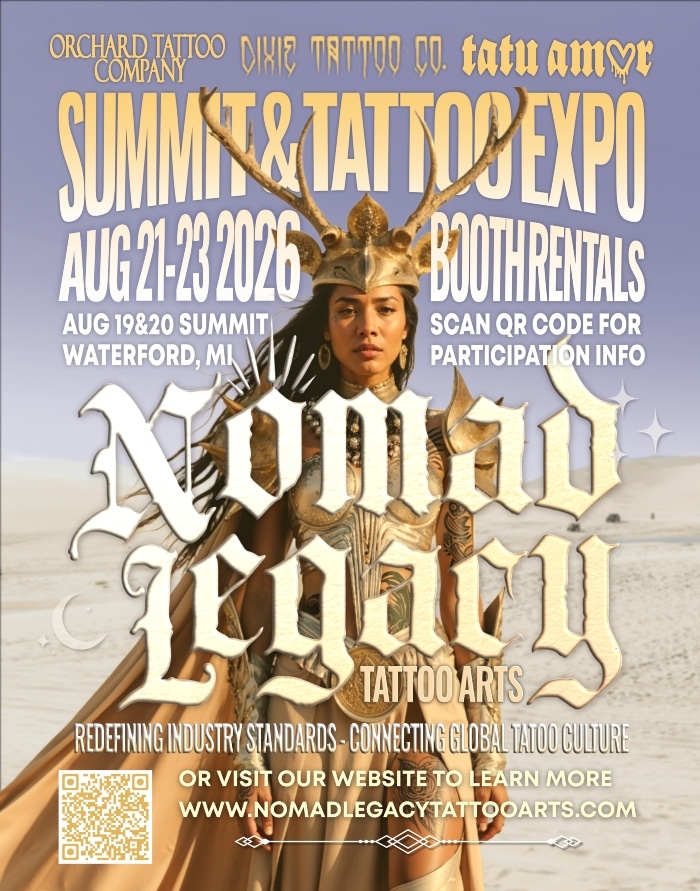 Nomad Legacy Tattoo Arts Expo (2026) Nomad Legacy Tattoo Arts Expo (2026) 21 August 2026