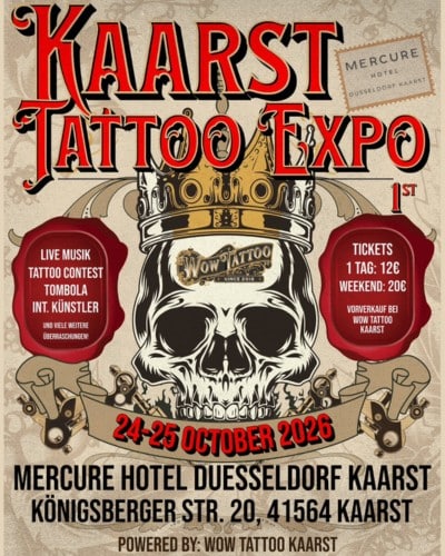 Kaarst Tattoo Expo 2026 24 October 2026